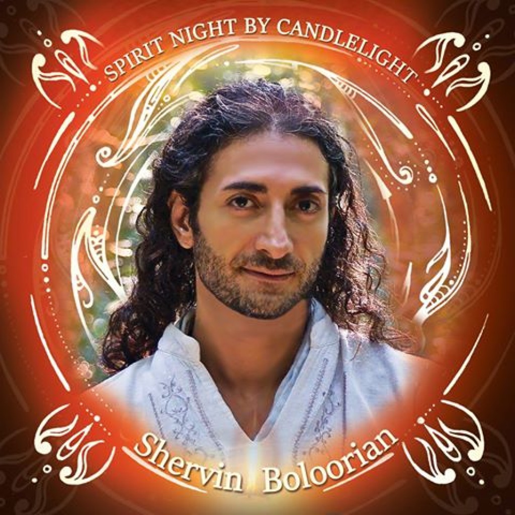 Spirit Night by Candlelight - Shervin Boloorian's Debut Album of original sacred heartsongs and matras shared at live sacred world music events in Bali